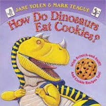 HOW DO DINOSAURS EAT COOKIES?