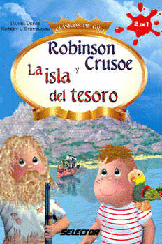 ROBISON CRUSOE Y LA ISLA DEL TESORO CLASICOS DE ORO