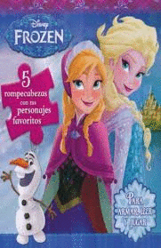 DISNEY FROZEN 5 ROMPECABEZAS  PARA ARMAR  LEER Y JUGAR